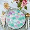 8 Count Mermaid Sparkle Paper Dinner Plates 9" Iridescent Ocean Theme Party Plates for Birthdays & Celebrations